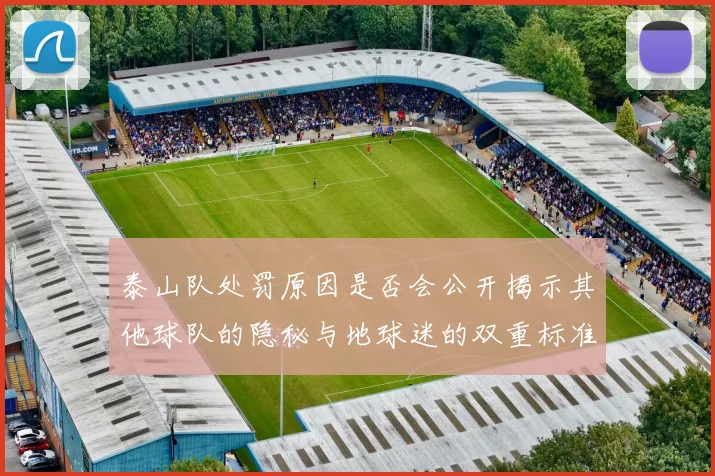 泰山队处罚原因是否会公开揭示其他球队的隐秘与地球迷的双重标准